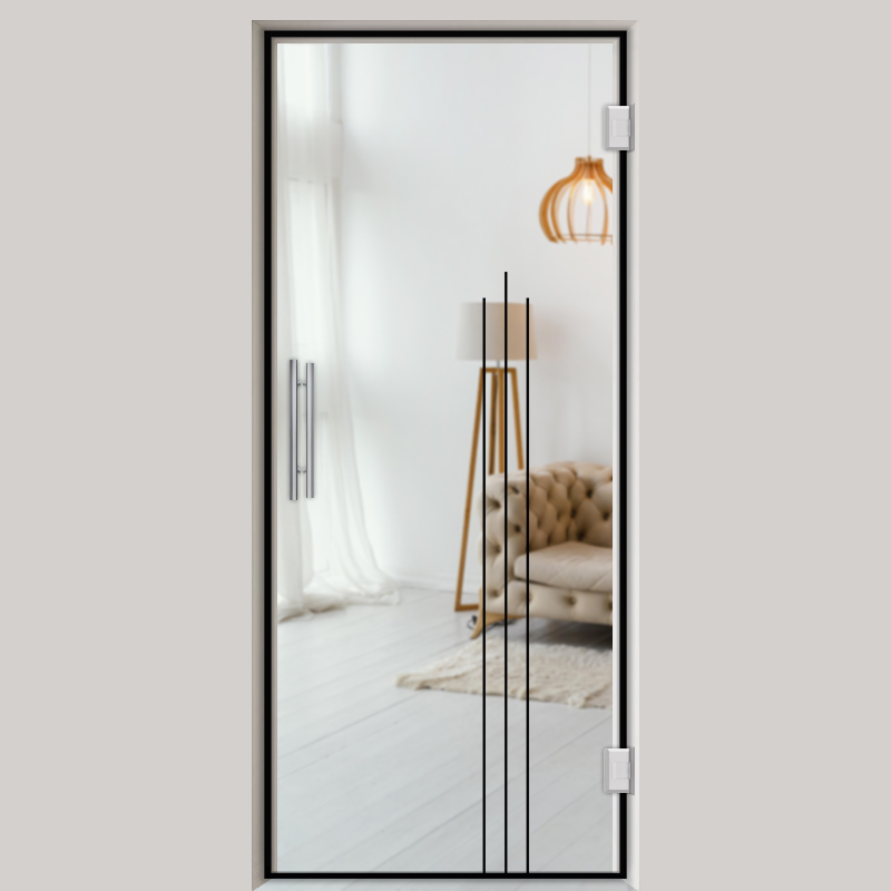 Pendeltür NoirLine 13 - Ganzglastür / Glastür - Lofttüren | NoirLine