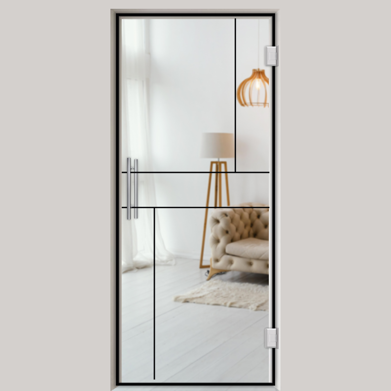 Pendeltür NoirLine 22 - Ganzglastür / Glastür - Lofttüren | NoirLine